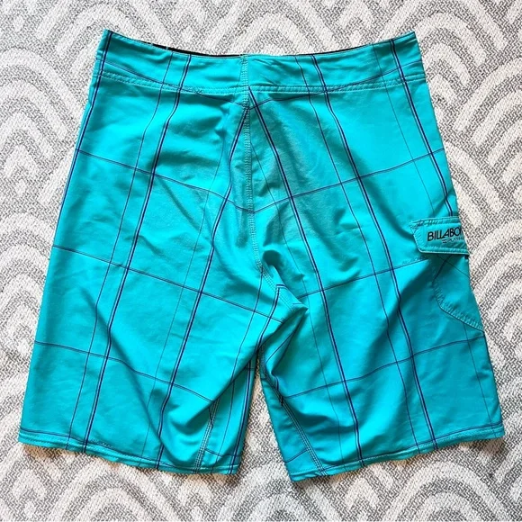 BILLABONG Platinum PX3 Performance Stretch Men’s Teal Swim Board Shorts 34 - Picture 4 of 5